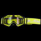 LS2- AURA GOGGLE BLACK HIV YELLOW WITH CLEAR VISOR - SECURTEX MOTOR S.L (t/a MaximoMoto)