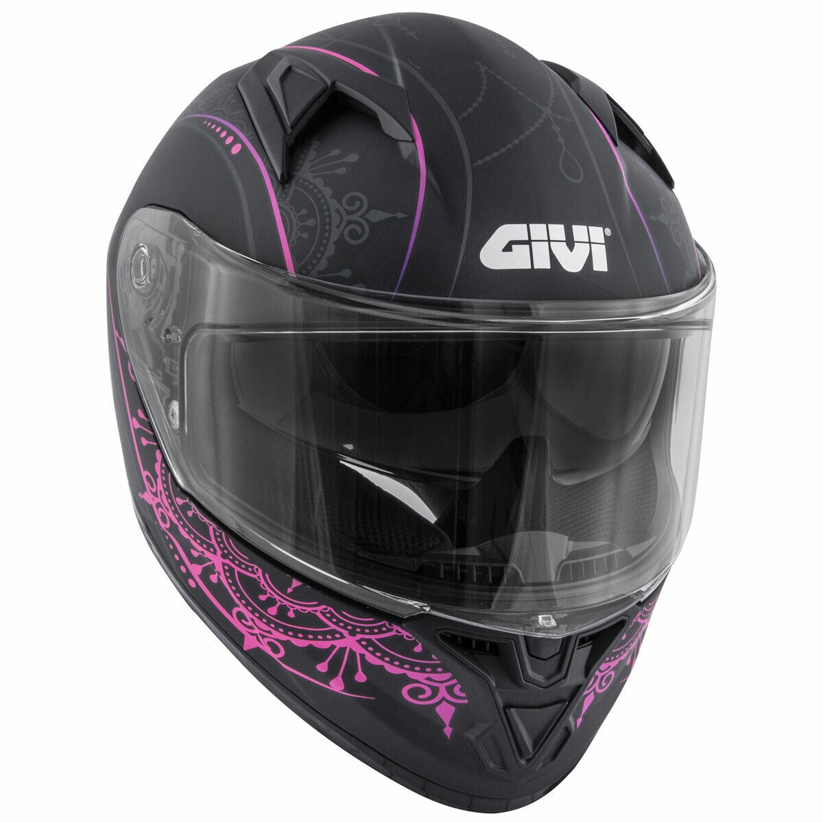GIVI CASCO FULL 506/STOCCARDA.D/MENDHI-LADY NEGRO/ROSA - SECURTEX MOTOR S.L (t/a MaximoMoto)