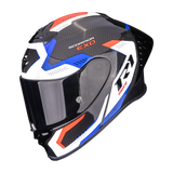 SCORPION EXO R1 EVO CARBON AIR PROPEL GLOSSY CASCO INTEGRAL DE MOTO NEGRO BLANCO ROJO