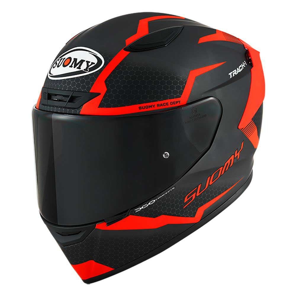 SUOMY-CASCOS TRACK-1 REACTION MATT ANTHRACITE/RED E06 - SECURTEX MOTOR S.L (t/a MaximoMoto)