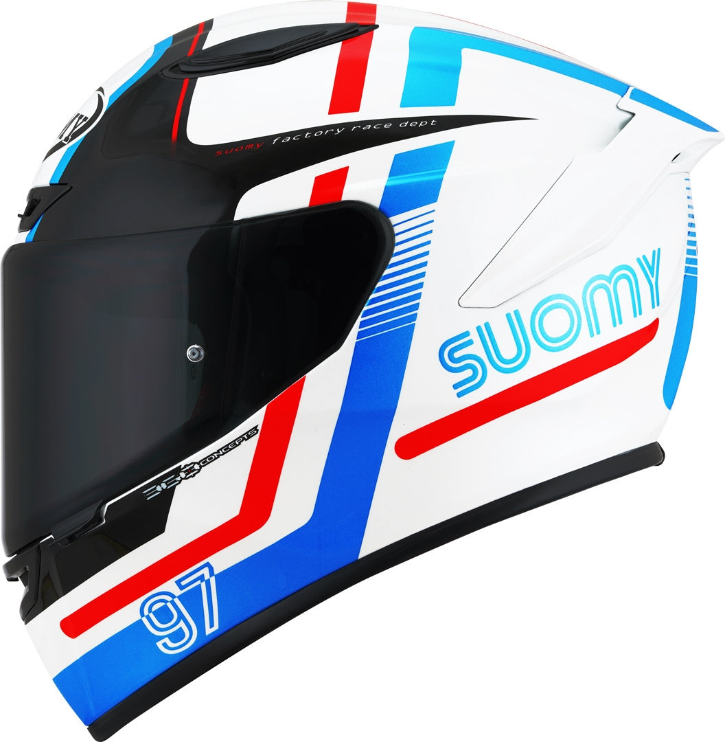 SUOMY-CASCOS TRACK-1 NINETY SEVEN WHITE/RED E06 - SECURTEX MOTOR S.L (t/a MaximoMoto)