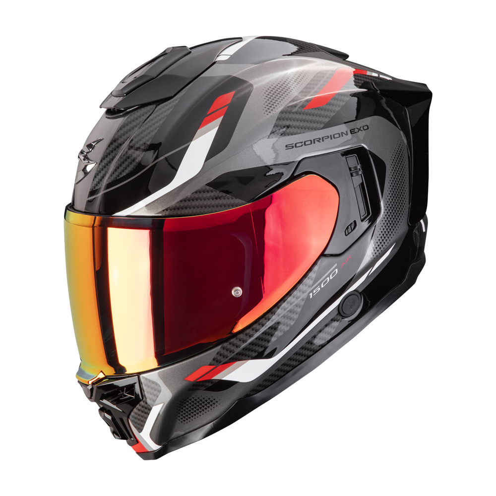 SCORPION EXO-1500 AIR SLEEK CASCO DE MOTO Negro-Rojo