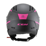 CGM 116X AIR CITY CASCO JET DE MOTO NEGRO FUCSIA