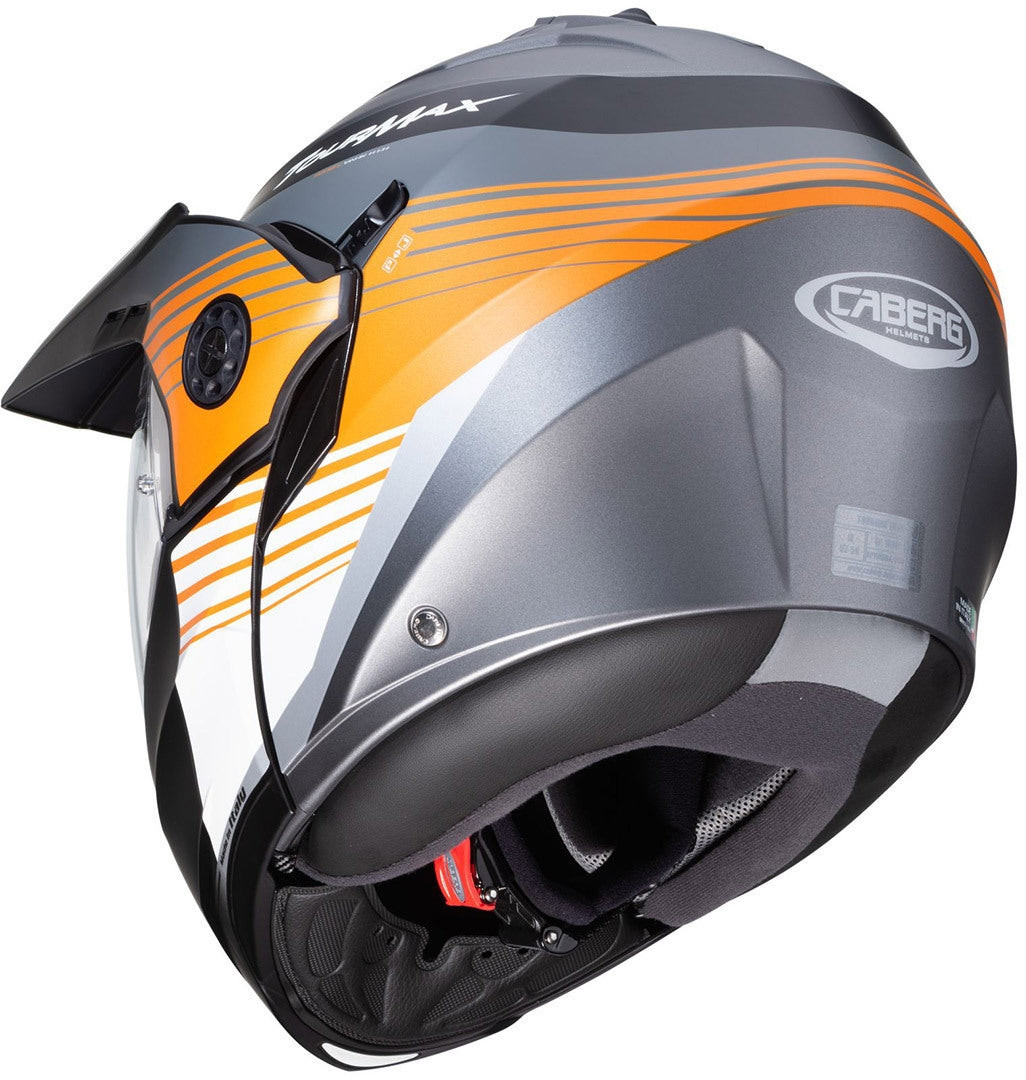 CABERG-Casco Tourmax Titan MATT/GUN/METAL/ORANGE/WHI - SECURTEX MOTOR S.L (t/a MaximoMoto)