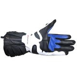 R-TECH - Guante Piel Hawk Negro/Azul