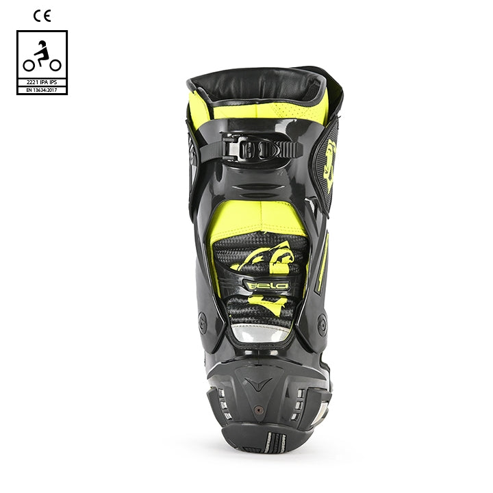 BELA - Botas Piel Speedo 2.0 Negro/Amarillo Fluor - SECURTEX MOTOR S.L (t/a MaximoMoto)