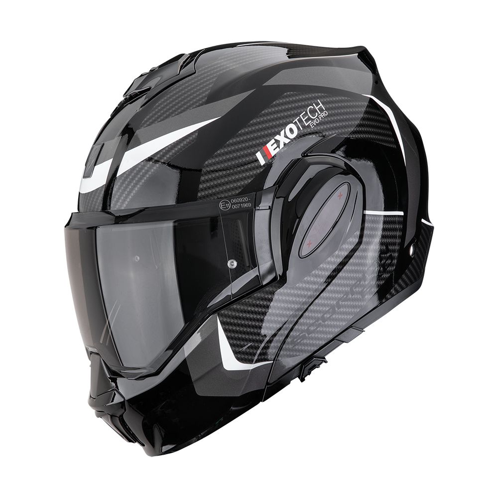 SCORPION EXO-TECH EVO PRO ACUTI CASCO DE MOTO Negro-Plata