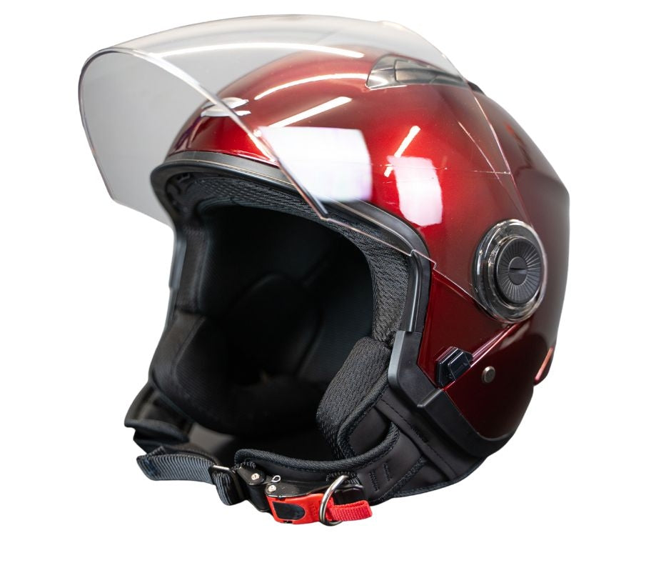 CASCO JET ZS-617 RED WINE - SECURTEX MOTOR S.L (t/a MaximoMoto)