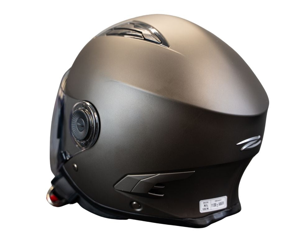 CASCO JET ZS-617 MATT BLACK SILVER-S - SECURTEX MOTOR S.L (t/a MaximoMoto)