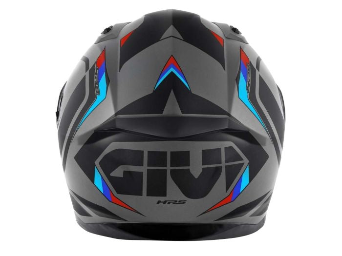 GIVI 50.8 MACHI1 Moto Integral Casco Gris mate Negro Rojo - SECURTEX MOTOR S.L (t/a MaximoMoto)