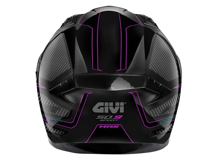 GIVI - CASCO FULL 50.9 SPORT ENIGMA LADY NEGRO-BR ROSA - SECURTEX MOTOR S.L (t/a MaximoMoto)