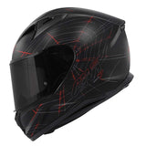 CASCO FULL 50.7 PHOBIA NEGRO-MT/ROJO - SECURTEX MOTOR S.L (t/a MaximoMoto)