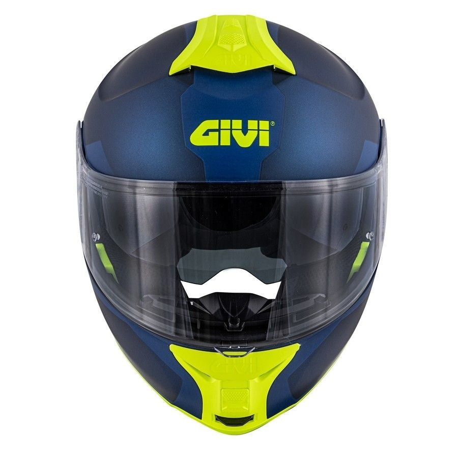GIVI - CASCO X21 CHALLENGER SPIRIT AZUL YELLOW - SECURTEX MOTOR S.L (t/a MaximoMoto)