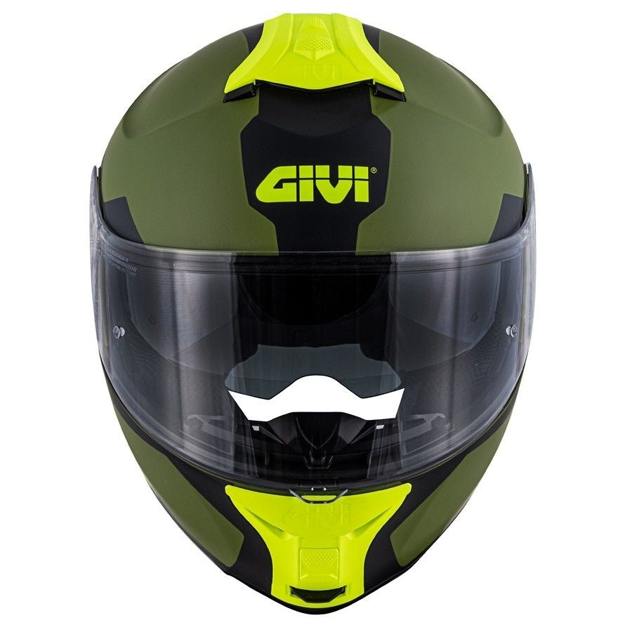 GIVI - CASCO X21 CHALLENGER SPIRIT VERDE NEGRO YELLOW - SECURTEX MOTOR S.L (t/a MaximoMoto)