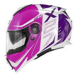 GIVI - CASCO MOD X27 DIMENSION MENSION LADY BLANCO FUCSIA - SECURTEX MOTOR S.L (t/a MaximoMoto)