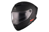 MT THUNDER 4 SV SOLID A1 Casco Integral Turismo Para Moto Negro Mate