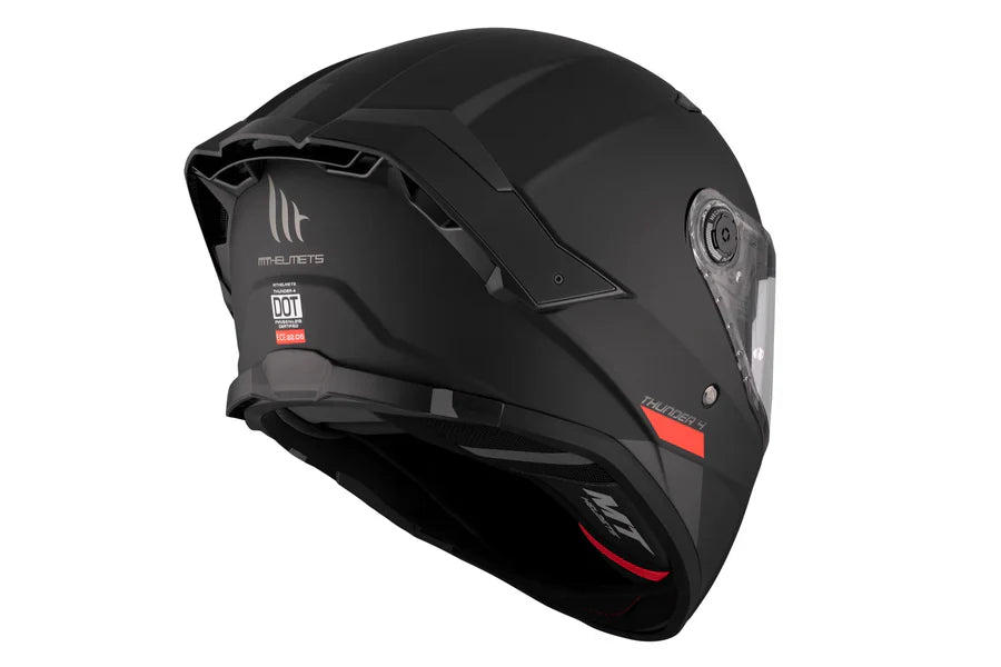 MT THUNDER 4 SV SOLID A1 Casco Integral Turismo Para Moto Negro Mate - SECURTEX MOTOR S.L (t/a MaximoMoto)