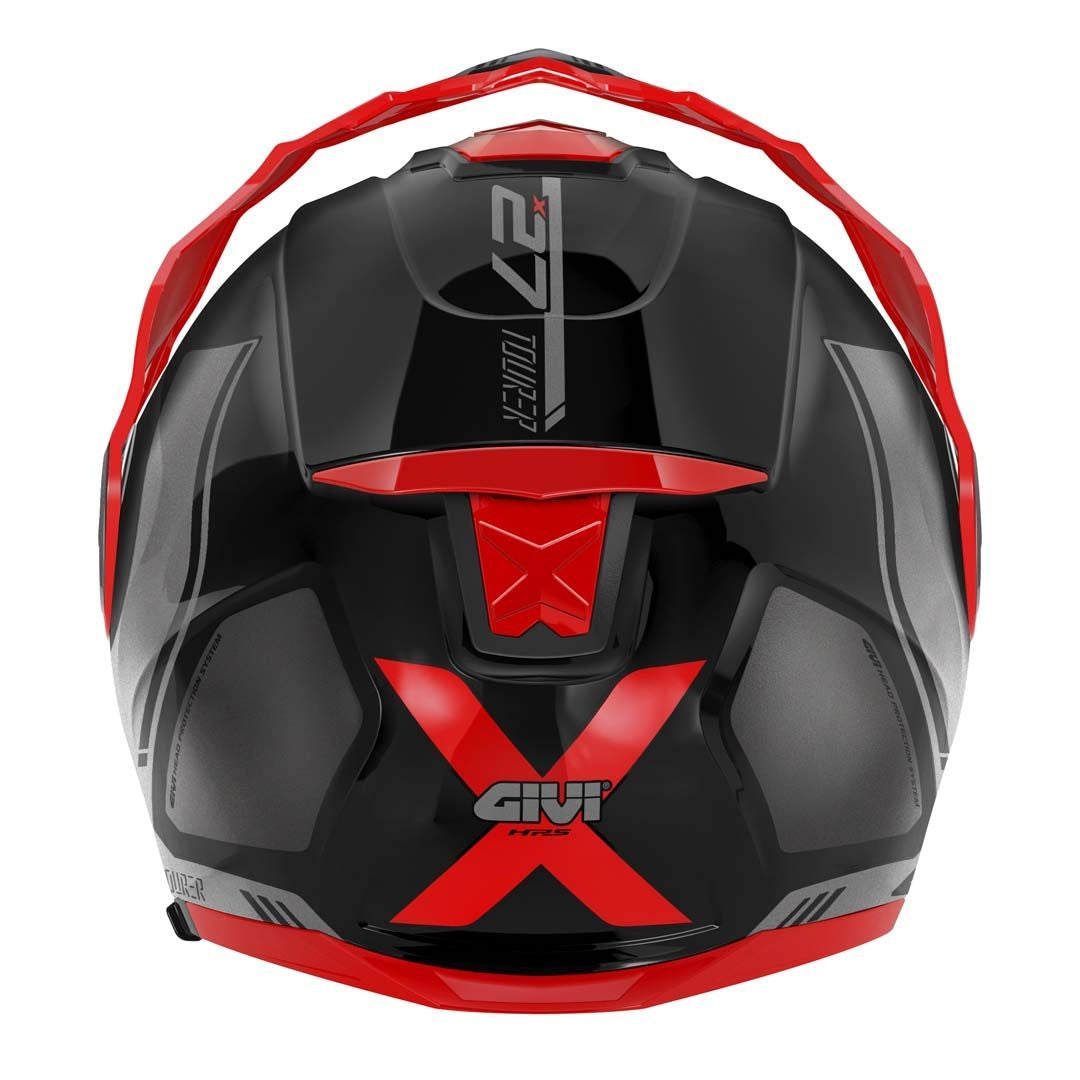 GIVI X27 Tourer TRBR Casco modular abatible para motocicleta negro rojo - SECURTEX MOTOR S.L (t/a MaximoMoto)