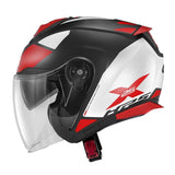 GIVI - CASCO JET X25 TARGET NEGRO BLANCO ROJO - SECURTEX MOTOR S.L (t/a MaximoMoto)