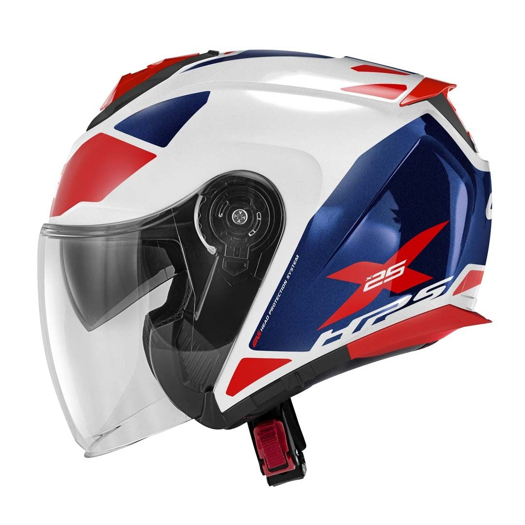 GIVI - CASCO JET X25 TARGET BLANCO AZUL ROJO - SECURTEX MOTOR S.L (t/a MaximoMoto)