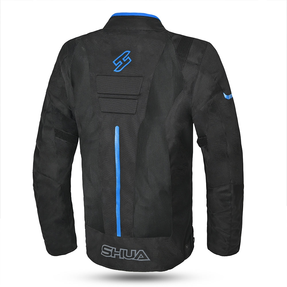 SHUA - Chaqueta Textil Gravity Lite Man Negro/Azul/Gris - CHAQUETA