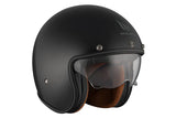 MT LE MANS 2 SV S SOLID A1 Casco Abierto Para Moto Negro Brillante - CASCO