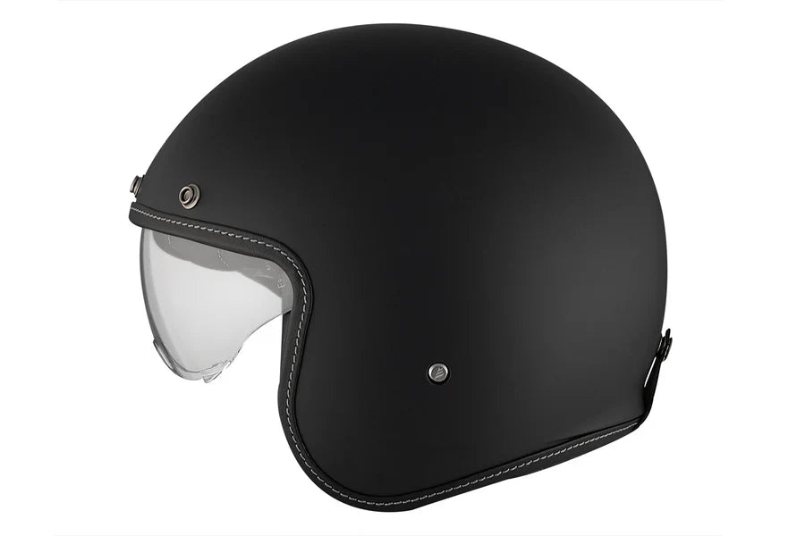 MT LE MANS 2 SV S SOLID A1 Casco Jet Abierto Para Moto Negro Mate - CASCO