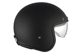 MT LE MANS 2 SV S SOLID A1 Casco Jet Abierto Para Moto Negro Mate - CASCO