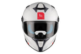 MT Targo S Solid A0 blanco perlado Casco integral deportivo para motocicleta - CASCO