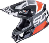SCORPION VX 16 EVO AIR ANALOG Enduro Moto Casco Negro Rojo