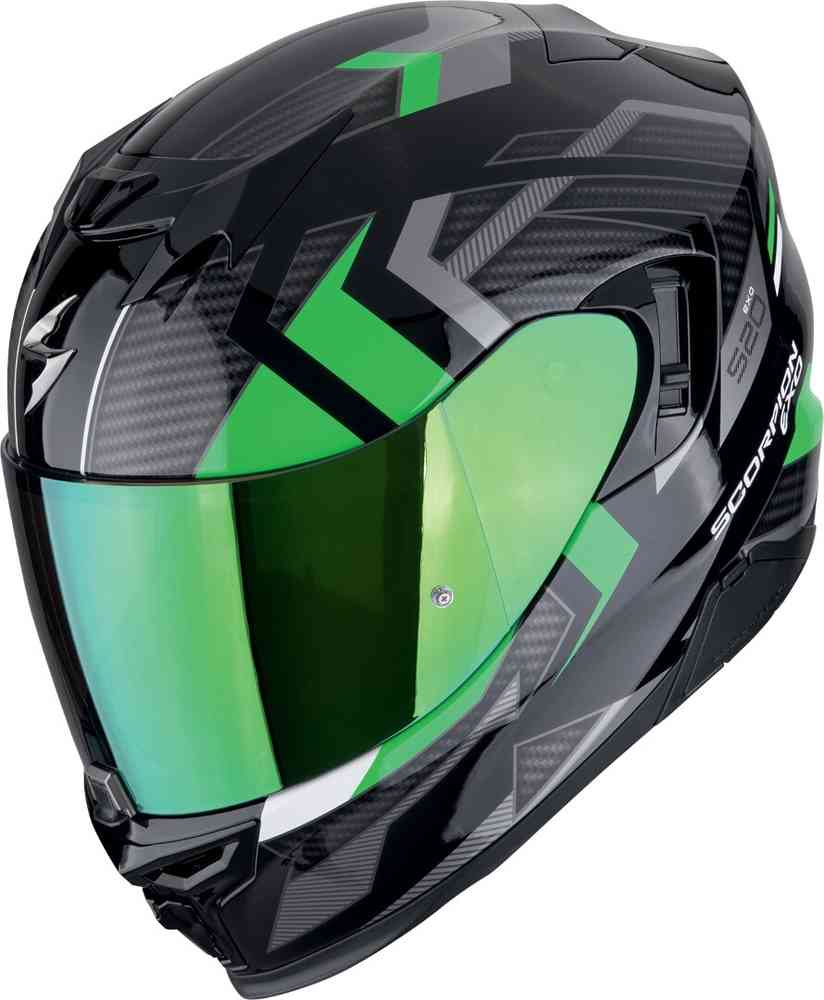 SCORPION EXO-520 EVO AIR SENSUS Integral Casco Negro Verde
