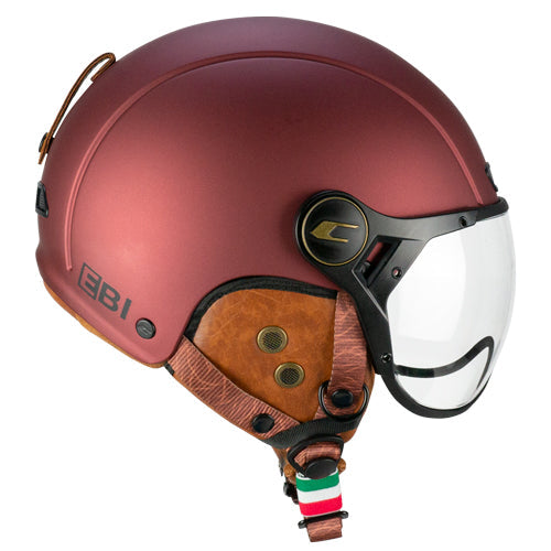 CGM 801V JET EBI VINTAGE Abierto Casco Satén Burdeos - CASCO