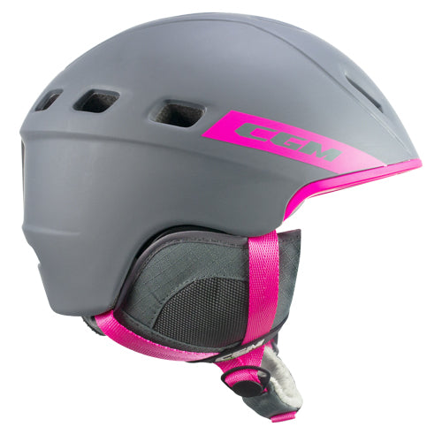 CGM 811G PRIMO SPORT Abierto Cara Casco Gris Rosa Fluo Mate