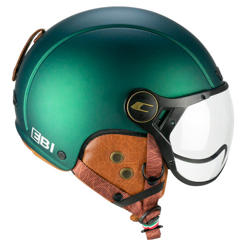 CGM 801V JET EBI VINTAGE Abierto Casco Verde Satinado - CASCO