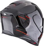 SCORPION EXO-R1 EVO CARBON AIR CYNERGY Integral Casco Negro Rojo