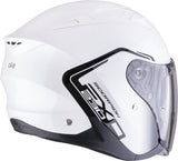 SCORPION EXO-230 CIT-E Abierto Casco Blanco Negro