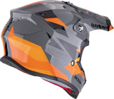 SCORPION VX-16 EVO AIR ROD Motocross Casco Blanco Gris Naranja