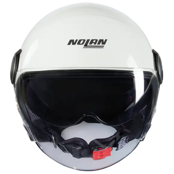 NOLAN N21 VISOR-6 CLASSIC 305 Abierto Moto Casco Blanco Brillante