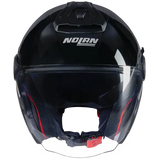 NOLAN N40-5 CLASSICO 301 Abierto Moto Casco Negro brillante