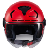NOLAN N30-4 T CLASSICO 308 Abierto Moto Casco Rojo Brillante