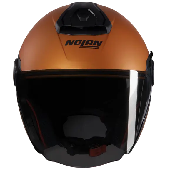NOLAN N40-5 CLASSICO NOBILE 319 Abierto Moto Casco Negro Naranja