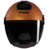 NOLAN N40-5 CLASSICO NOBILE 319 Abierto Moto Casco Negro Naranja
