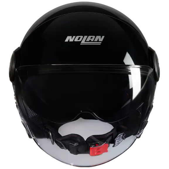 NOLAN N21 VISOR-6 CLASSIC 301 Abierto Moto Casco Negro Brillante