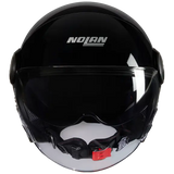 NOLAN N21 VISOR-6 CLASSIC 301 Abierto Moto Casco Negro Brillante