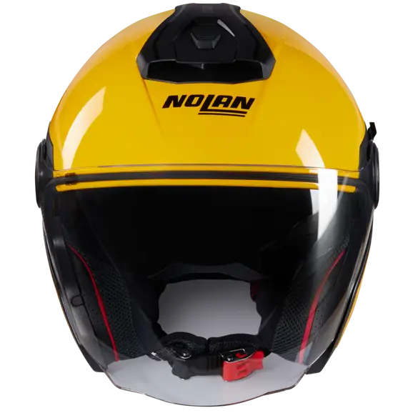 NOLAN N40-5 CLASSICO 306 Abierto Moto Casco Negro Amarillo