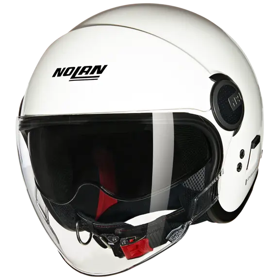 NOLAN N21 VISOR-6 CLASSIC 305 Abierto Moto Casco Blanco Brillante