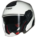 NOLAN N40-5 CLASSICO 305 Abierto Moto Casco Negro Blanco