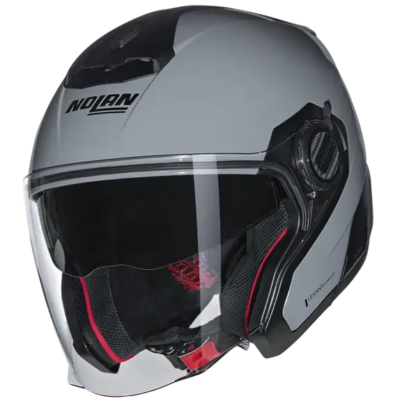 NOLAN N40-5 CLASSICO 303 abierto moto Casco Negro Gris