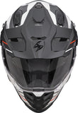 SCORPION ADF 9000 AIR FEAT Aventura Moto Casco Blancoate Negro Rojo - CASCO