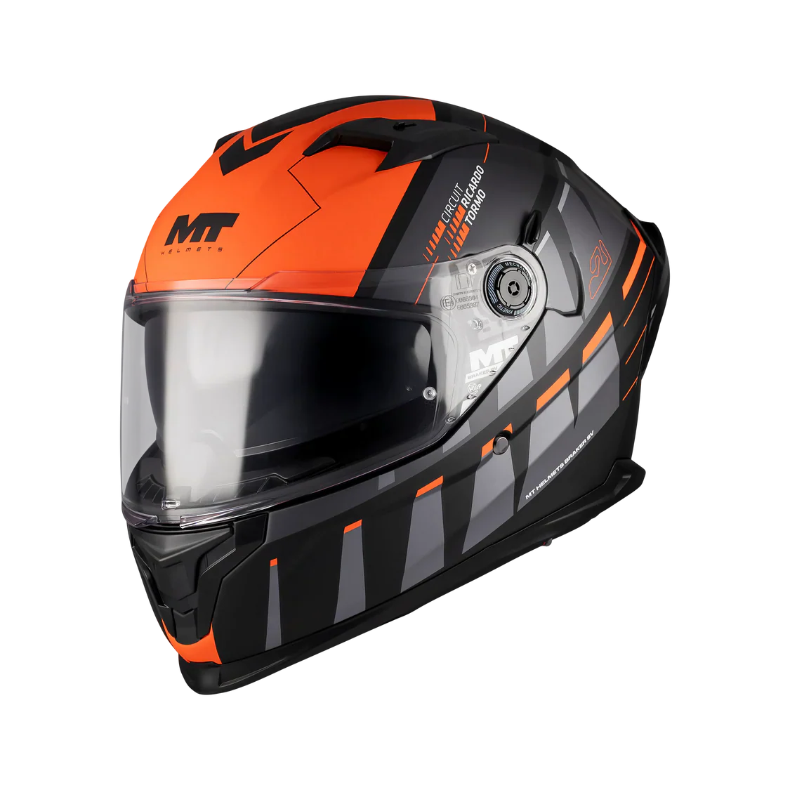 MT BRAKER SV CIRCUIT RICARDO TORMO B4 CASCO INTEGRAL DE MOTO MATE